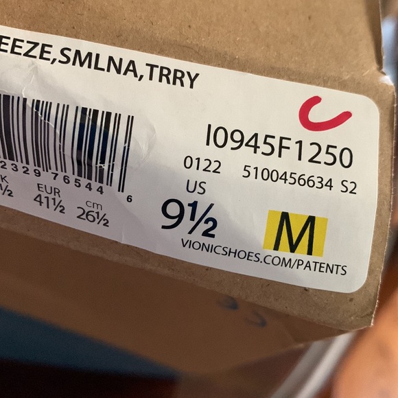 Vionic Beach Womens Breeze Terry Cloth Mule Slip-On Sneakers-Semolina 9.5M - New - Picture 5 of 5